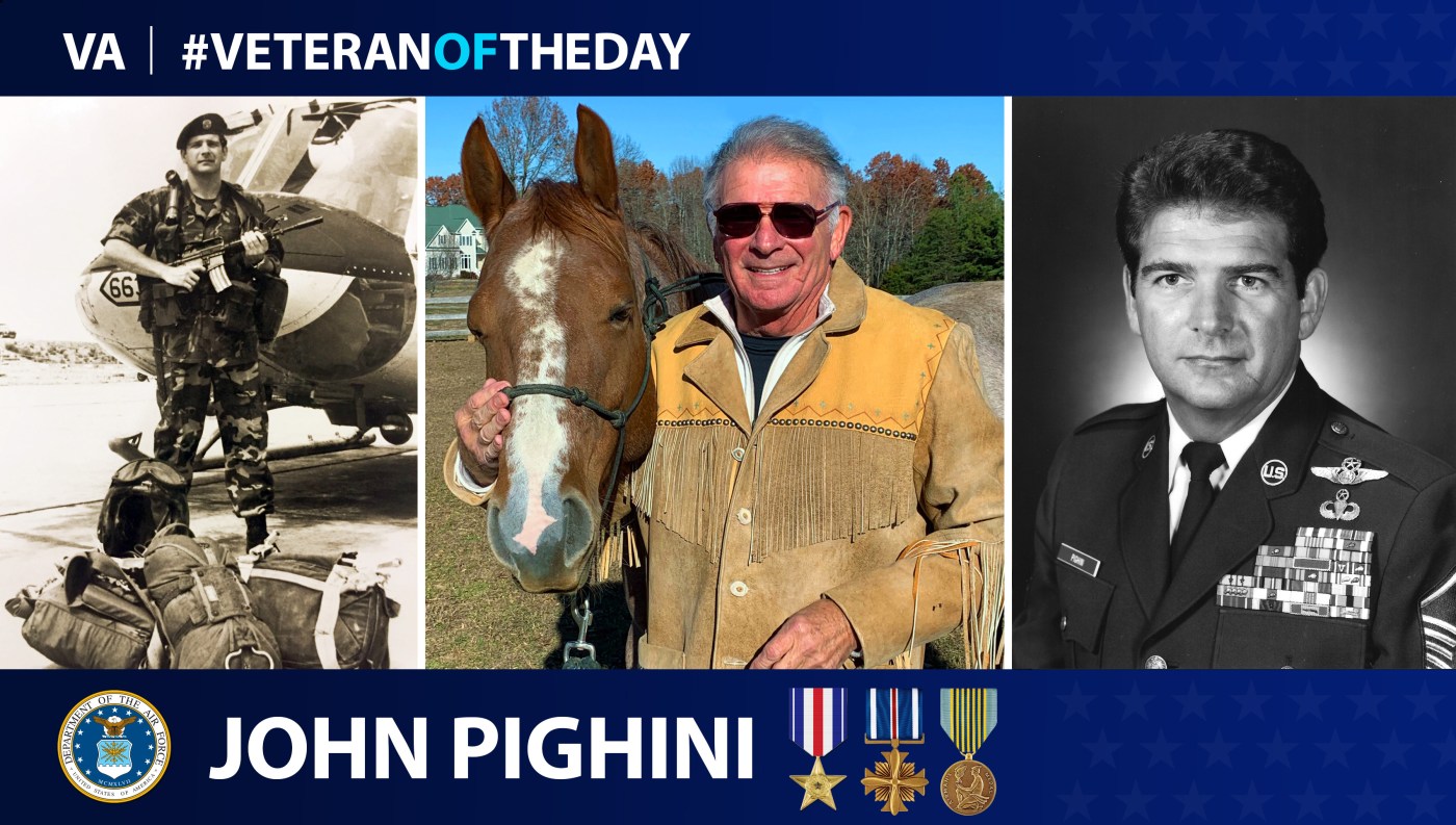 Air Force Veteran John Pighini is today's Veteran of the Day.