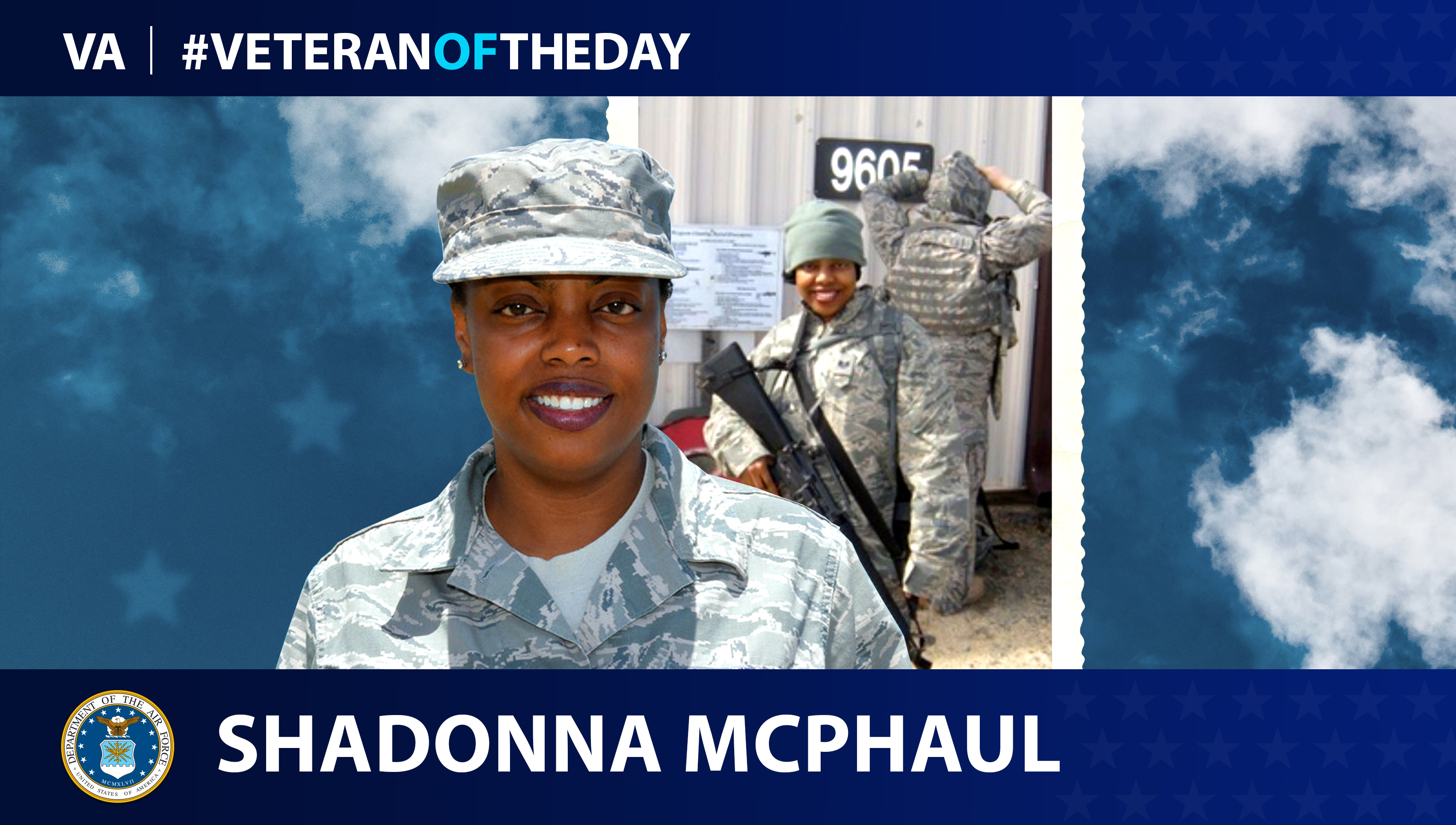 Air Force Veteran ShaDonna McPhaul is today's Veteran of the Day.