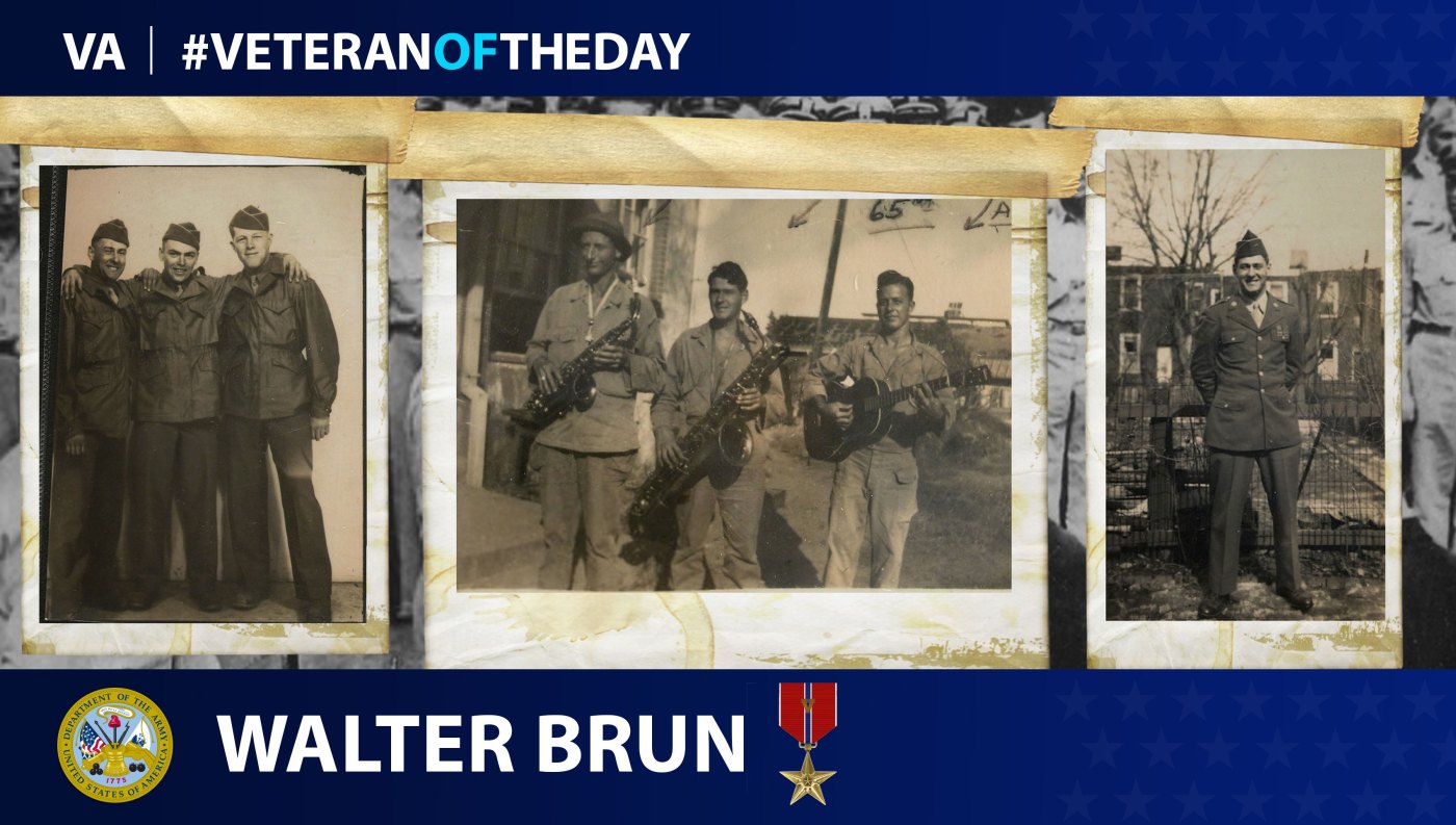 Army Veteran Walter C. Brun is today's Veteran of the Day.