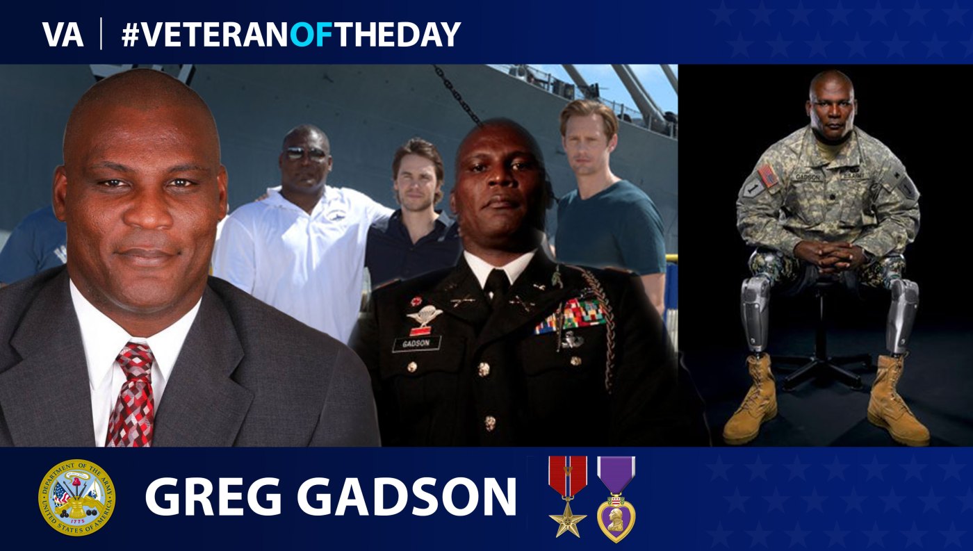 Army Veteran Gregory D. Gadson is today's Veteran of the Day.