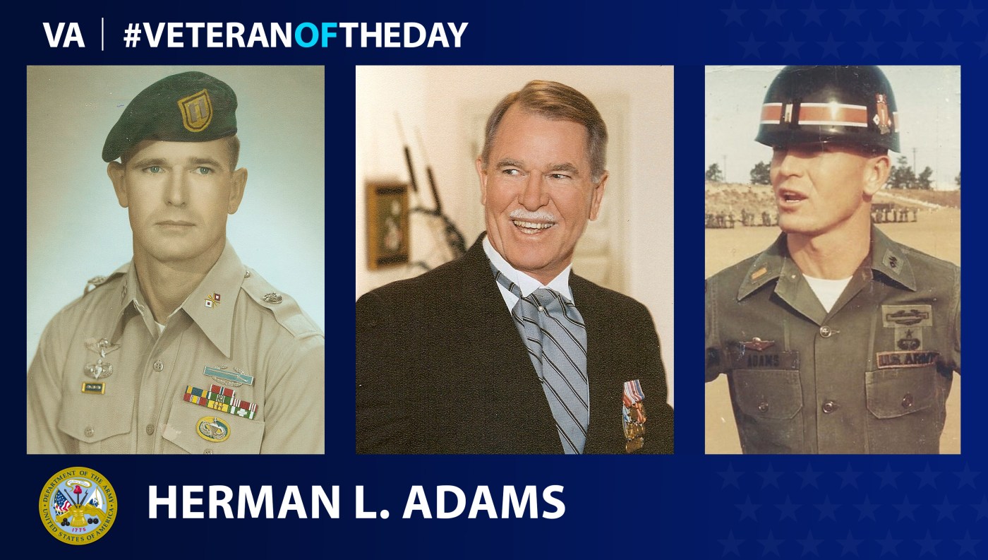 Army Herman L. Adams is today’s Veteran of the Day.