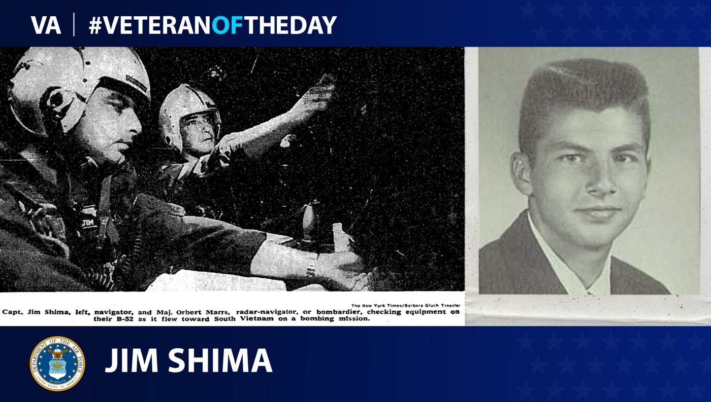 Air Force Veteran Jim Shima is today’s Veteran of the Day.