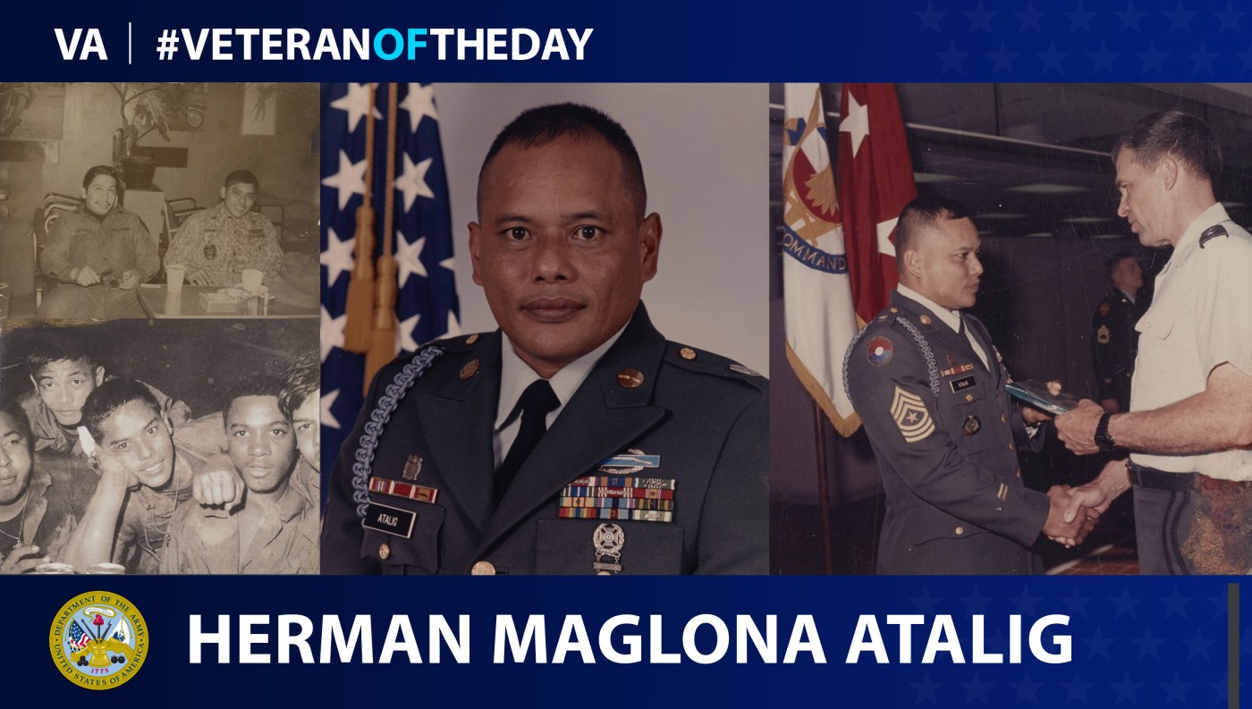 Army Veteran Herman Manglona Atalig is today's Veteran of the Day.