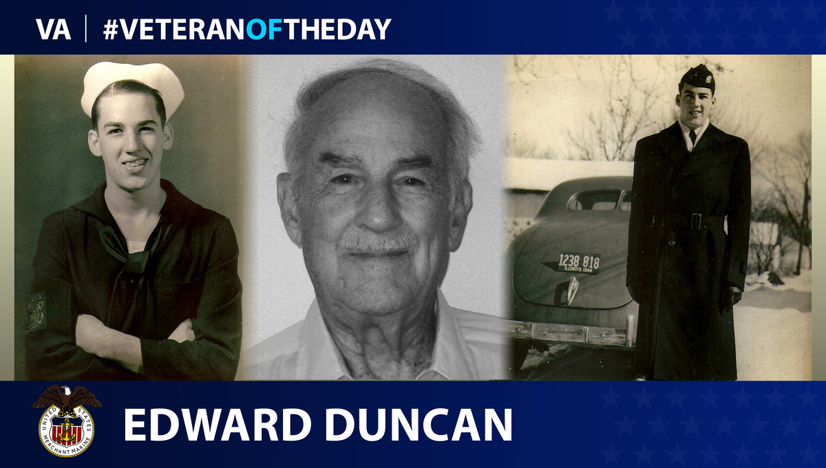 Merchant Marine Veteran Edward Lavelle Duncan is today's Veteran of the Day.