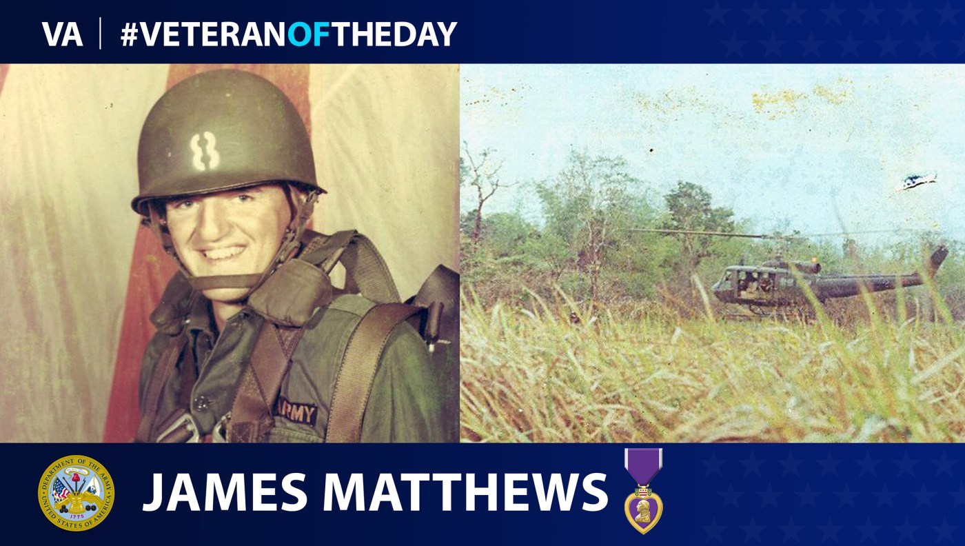 Army Veteran James Milton Mathews is today's Veteran of the Day.