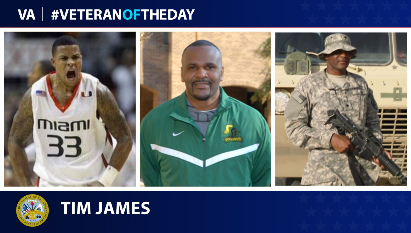 Army Veteran Tim James is today's Veteran of the Day.