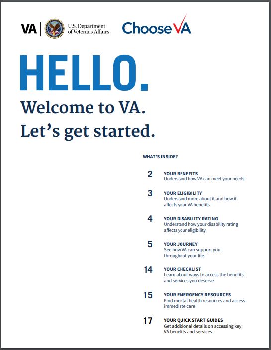 VA Welcome Kit image for Veterans and family members