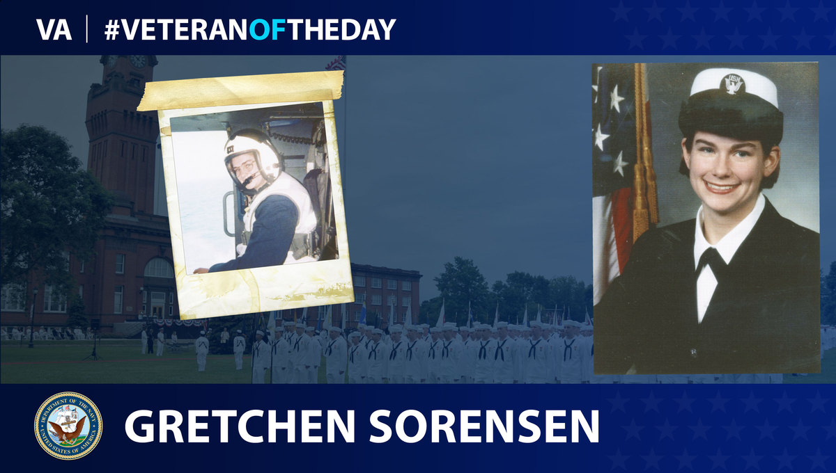 Navy Veteran Gretchen Sorensen is today's Veteran of the Day.