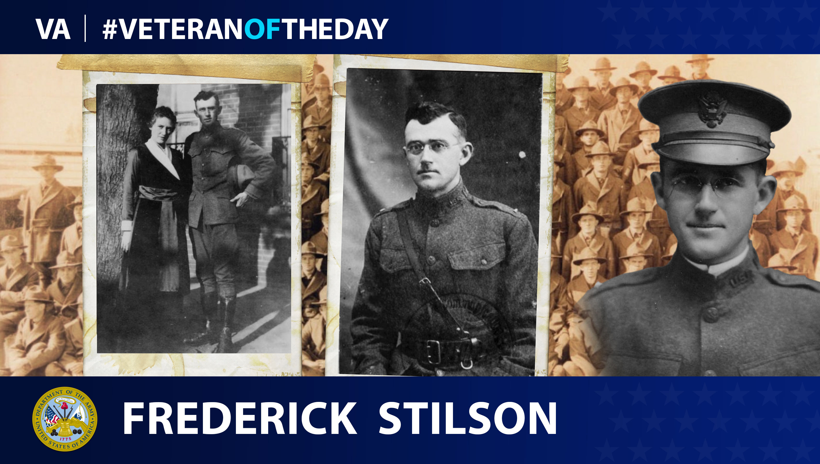 Army Veteran Frederick Clarence Stilson is today's Veteran of the Day.