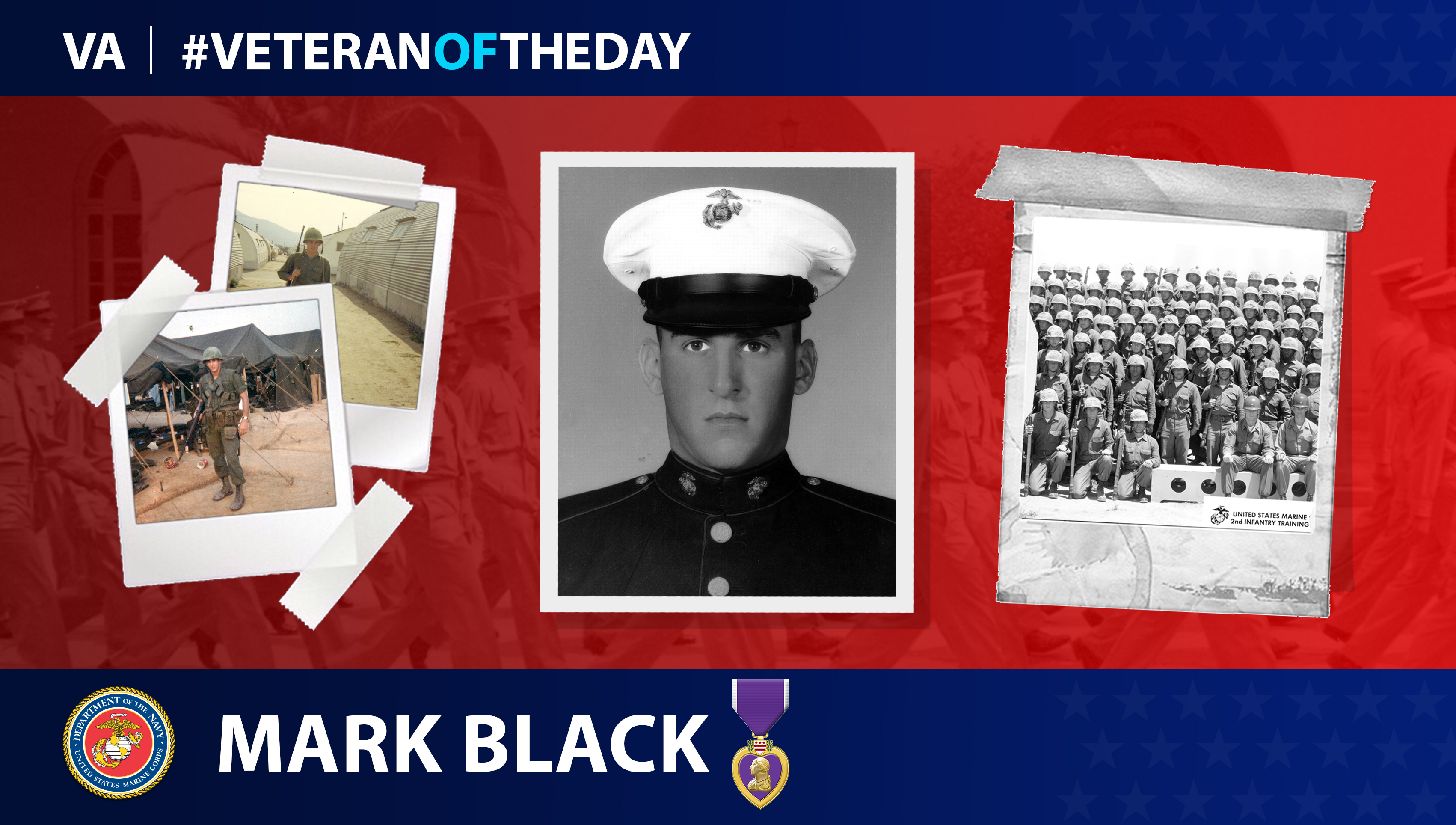 Marine Veteran Mark R. Black is today's Veteran of the Day.