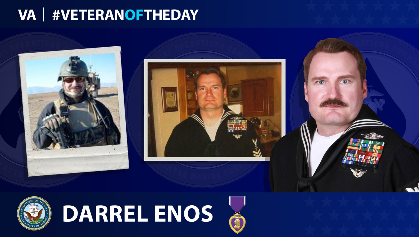 Navy Veteran Darrel L. Enos is today's Veteran of the Day.