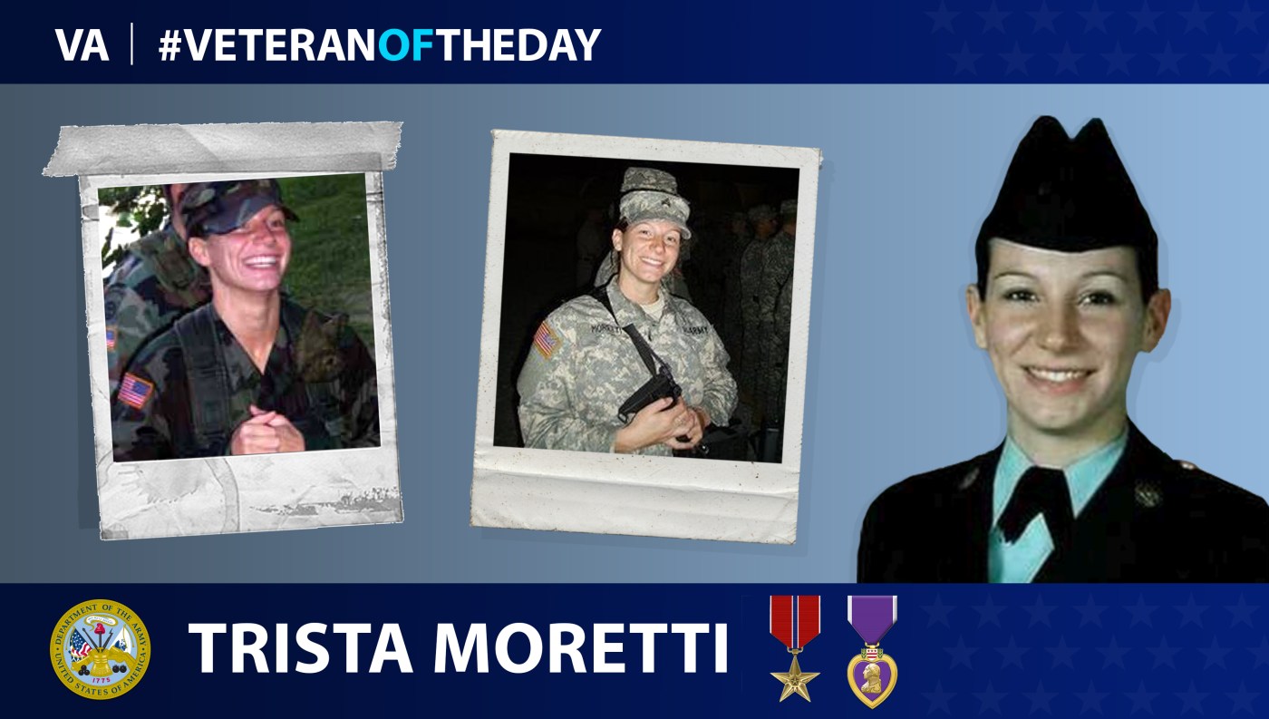 Army Veteran Trista Moretti is today's Veteran of the Day.
