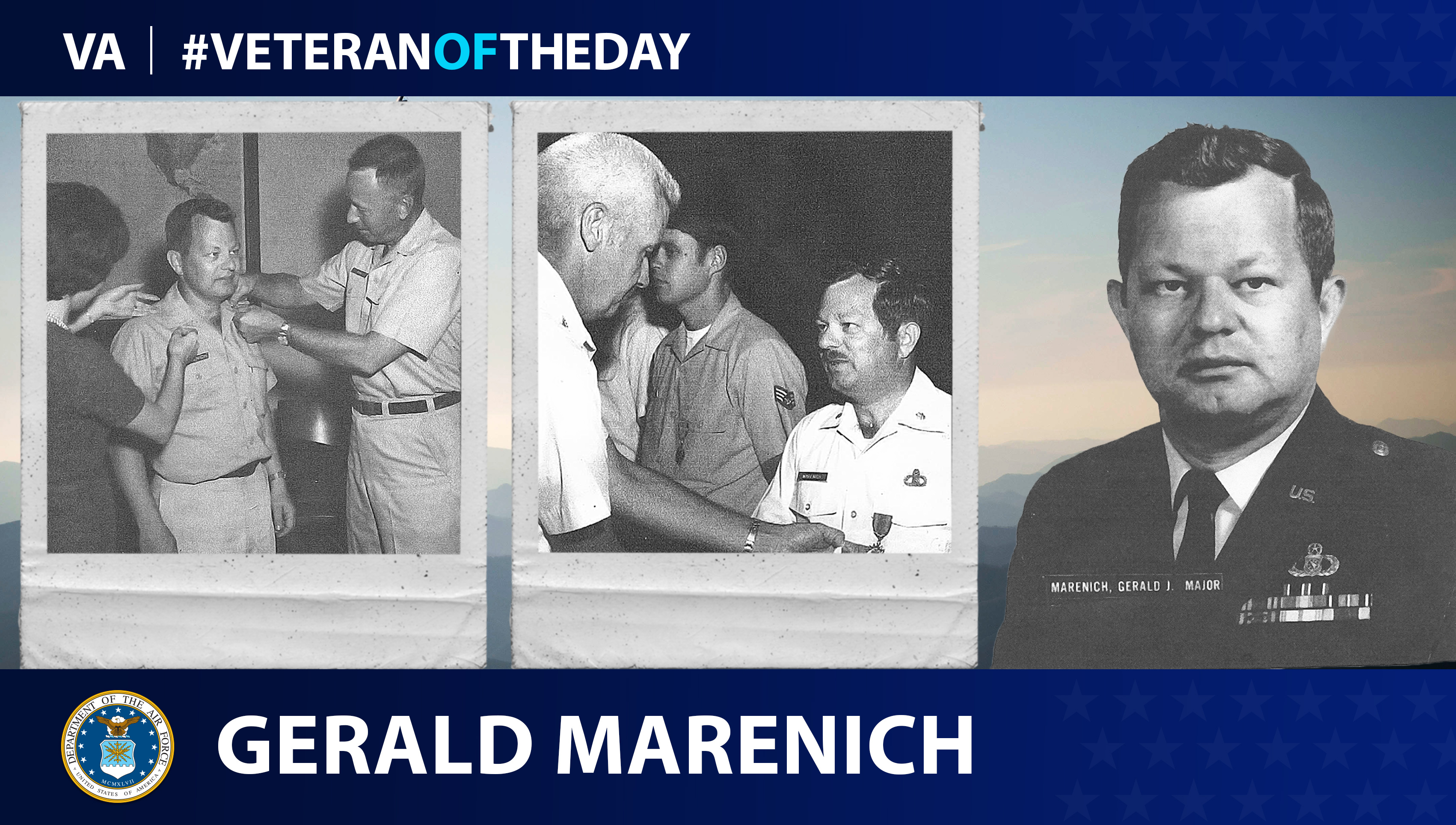Air Force Veteran Gerald J. Marenich is today's Veteran of the Day.