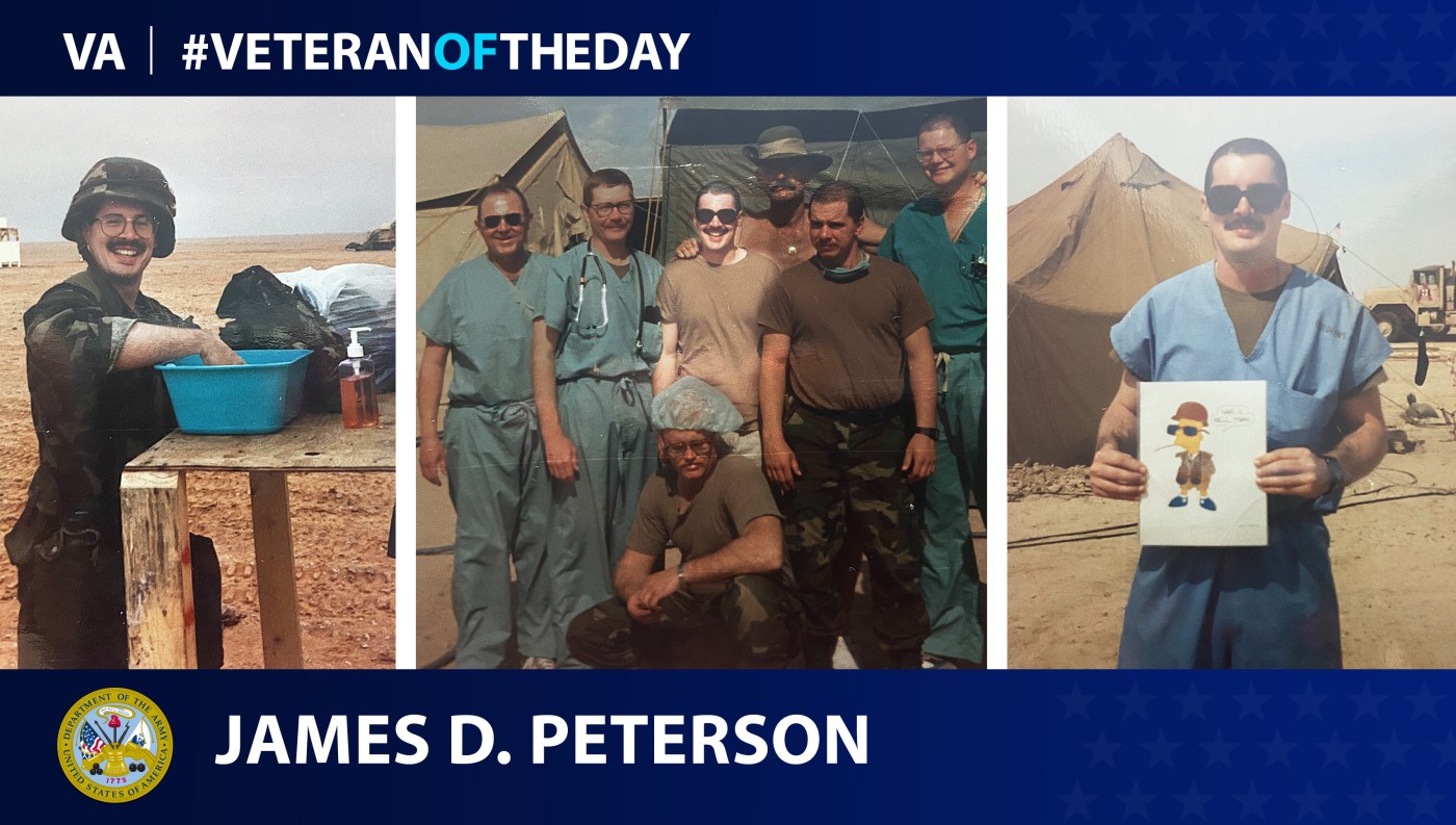 Army Veteran James “Dean” Peterson is today's Veteran of the Day.