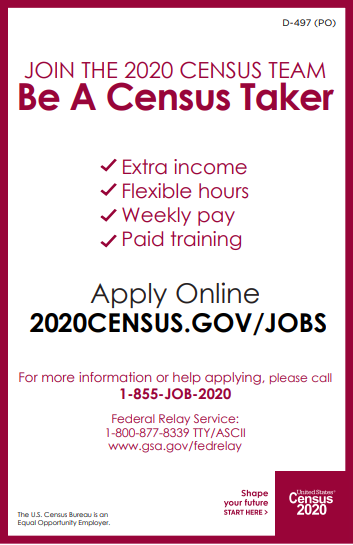 Census jobs for Veterans