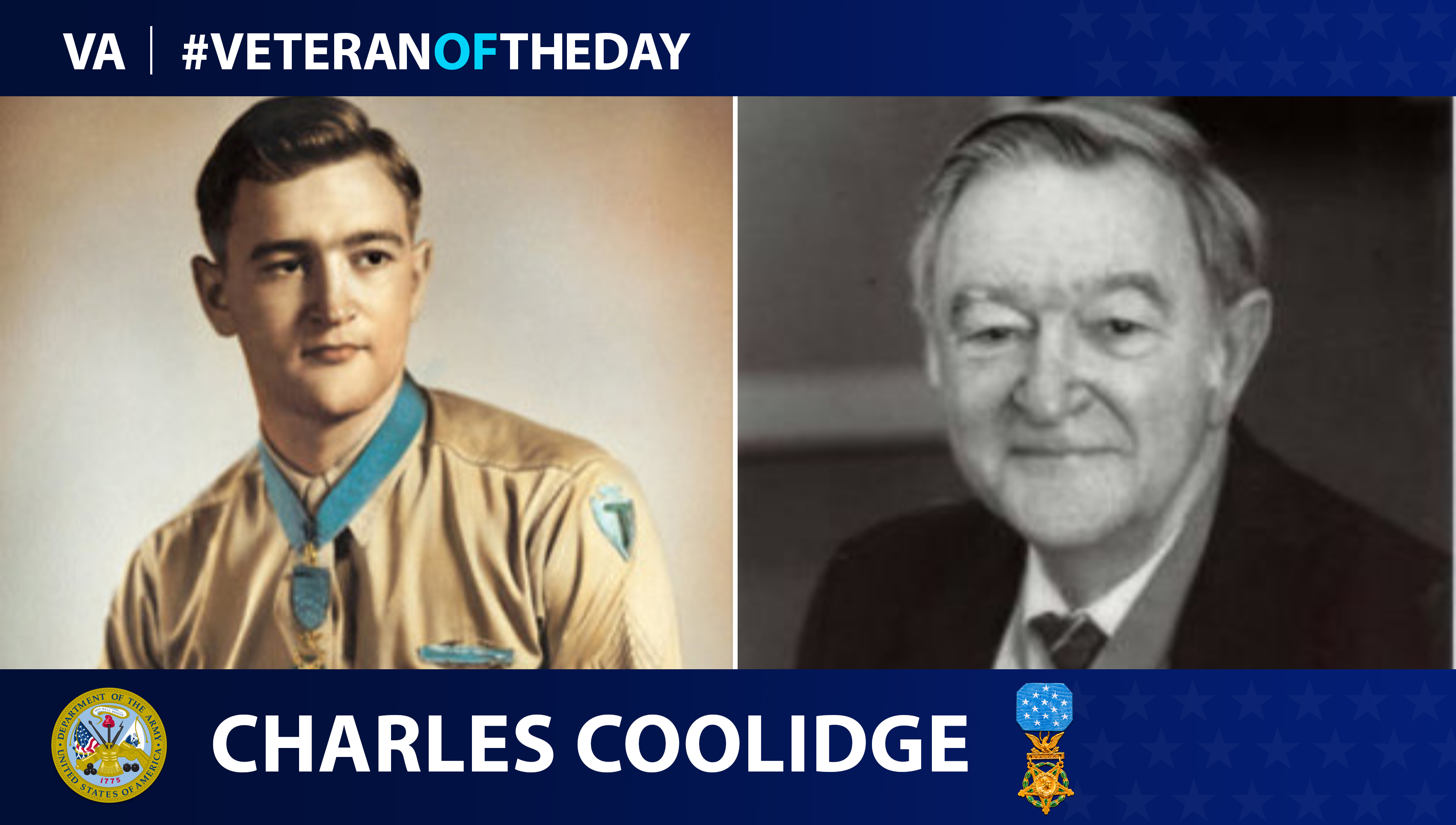 Army Veteran Charles Coolidge is today's Veteran of the Day.