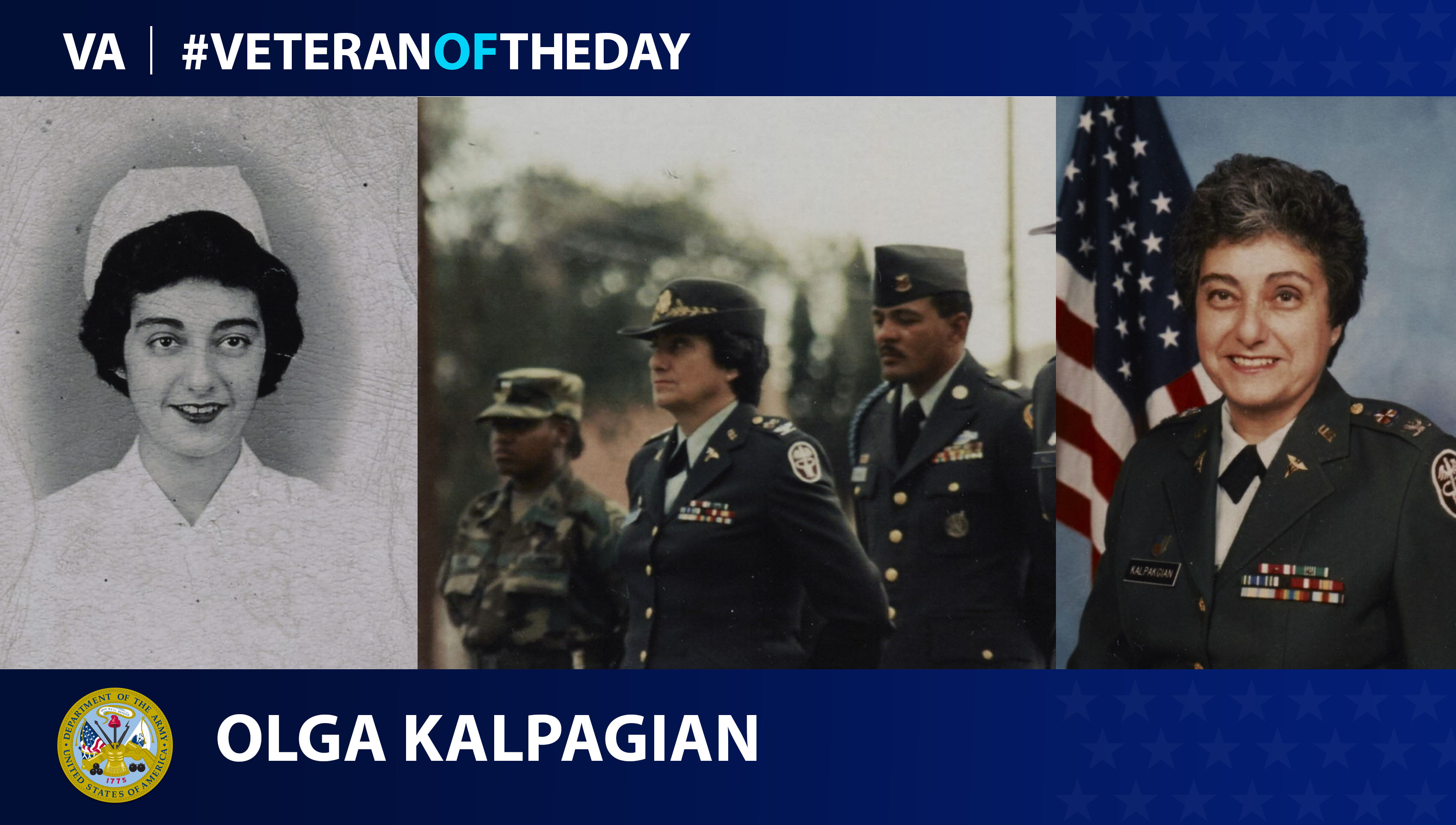 Army Veteran Olga Kalpagian is today's Veteran of the Day.