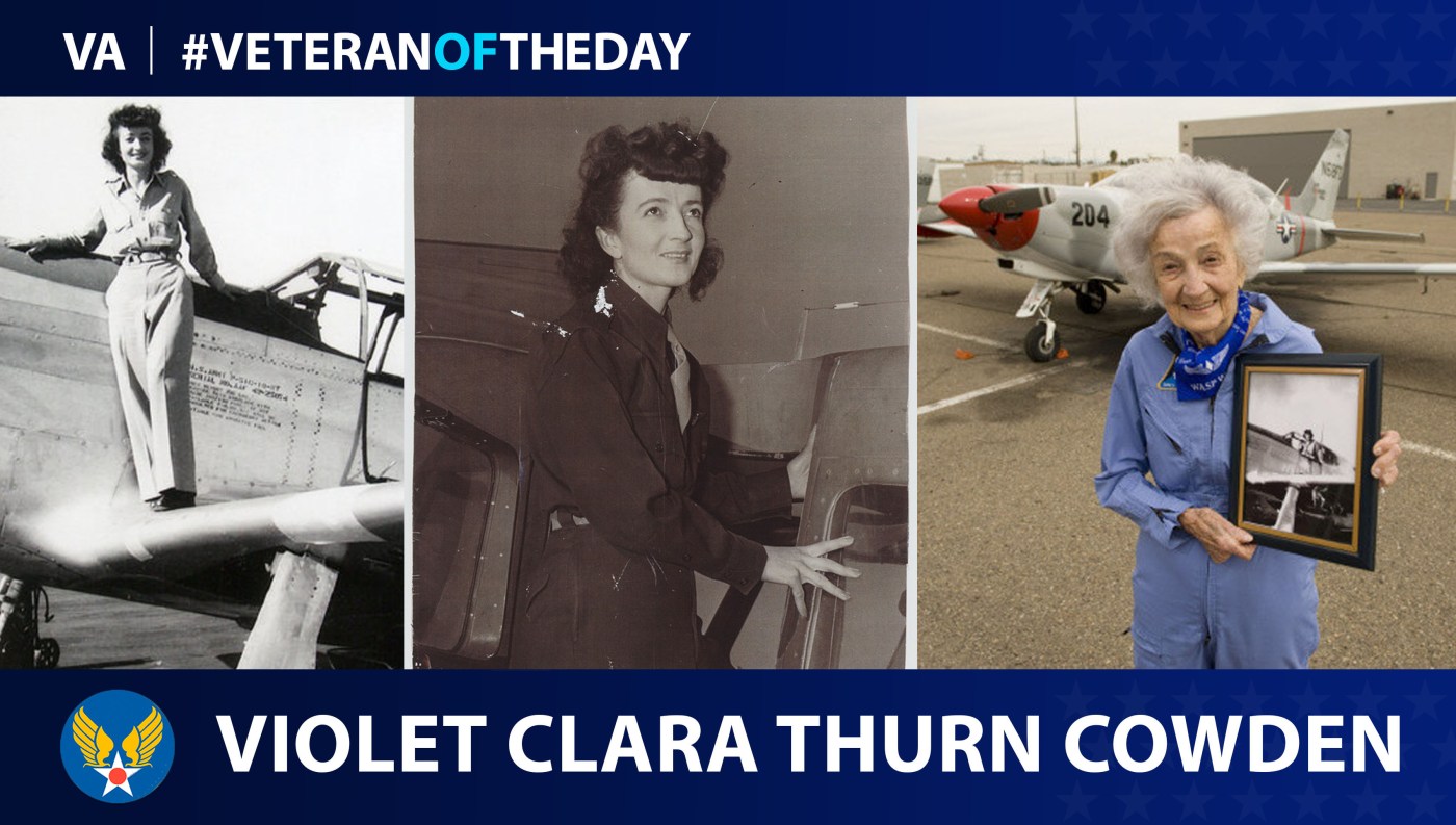 Army Air Forces Veteran Violet Clara Thurn Cowden is today's Veteran of the Day.