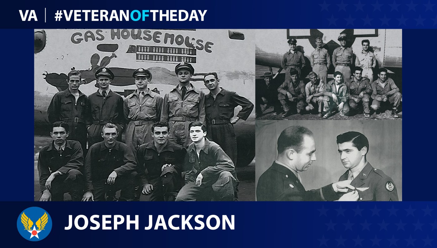Army Air Forces Veteran Joseph M. Jackson is today's Veteran of the Day.