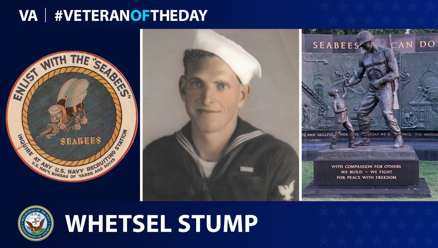 Navy Veteran Whetsel M. Stump is today's Veteran of the Day.