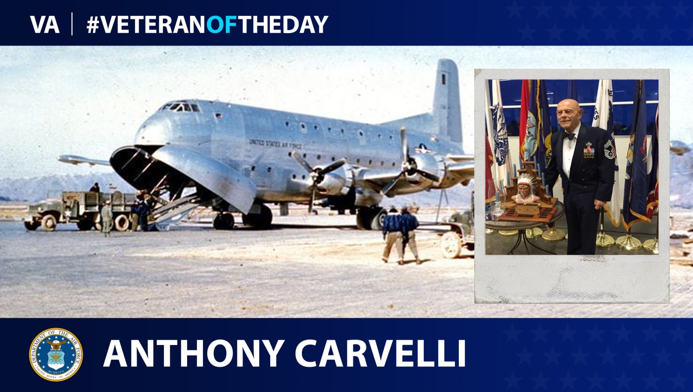 Air Force Veteran Anthony Carvelli is today's Veteran of the Day.