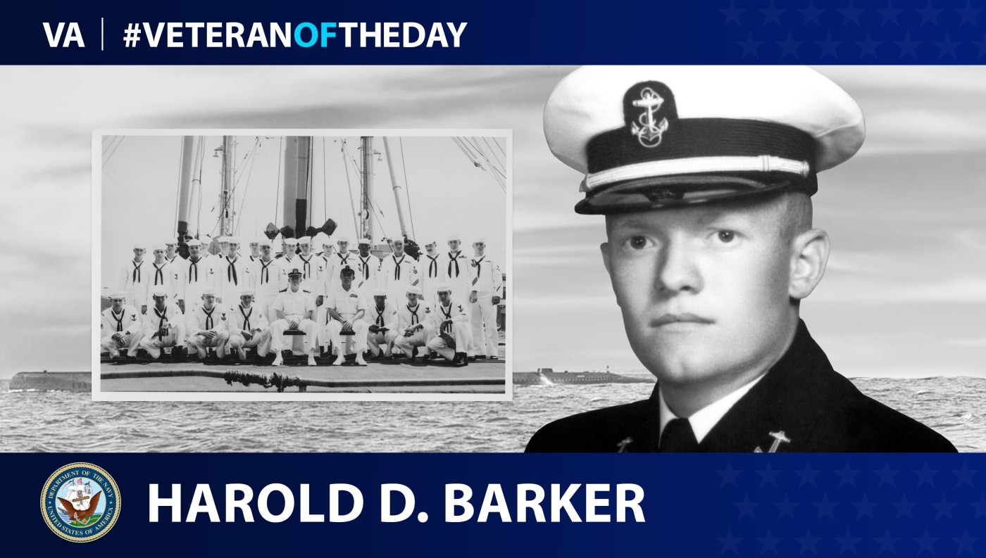 Navy Veteran Harold Douglas Barker is today's Veteran of the Day.