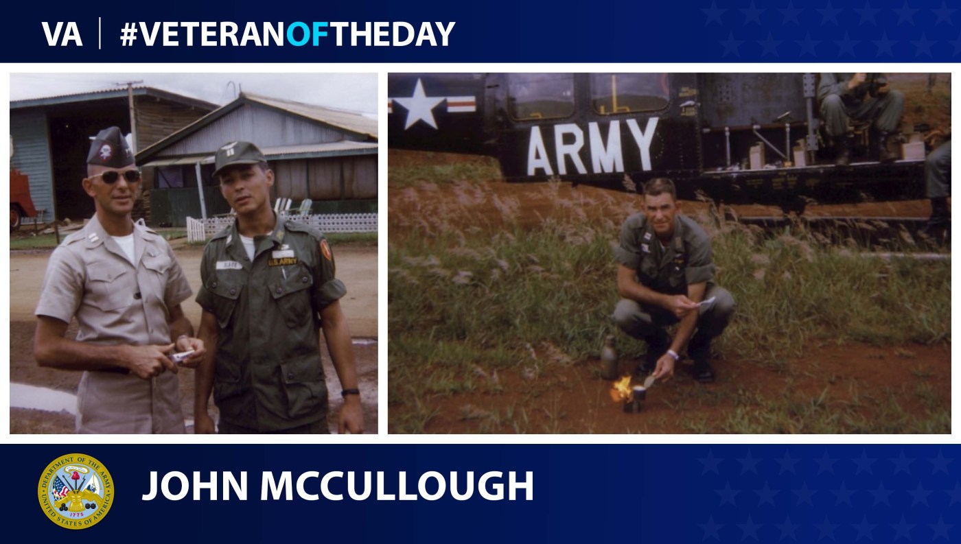 Army Veteran John Lansford McCullough is today's Veteran of the Day.