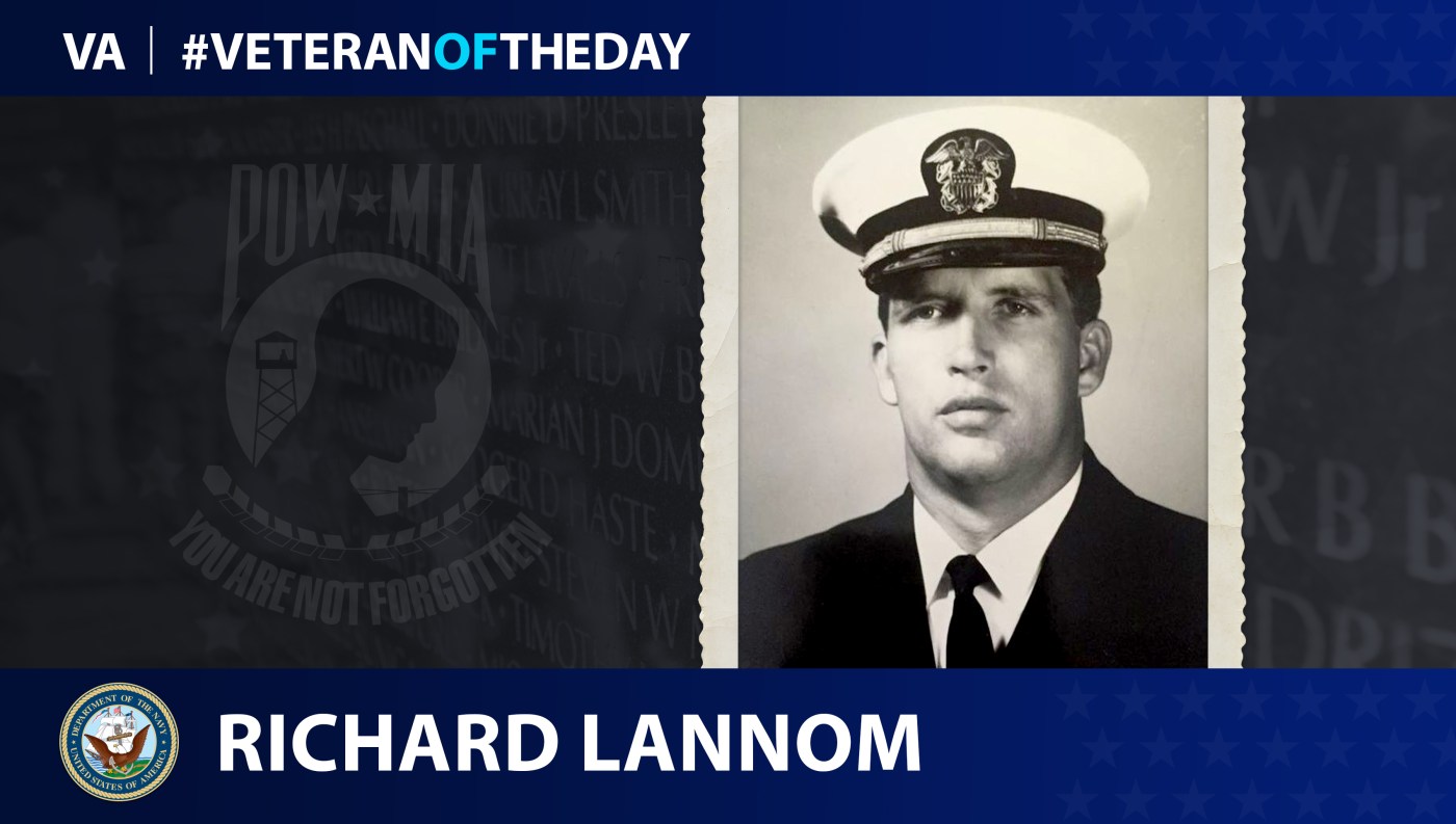 Navy Veteran Richard Lannom is today's Veteran of the Day.