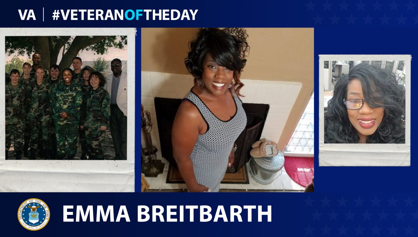 Air Force Veteran Emma Breitbarth is today's Veteran of the Day.