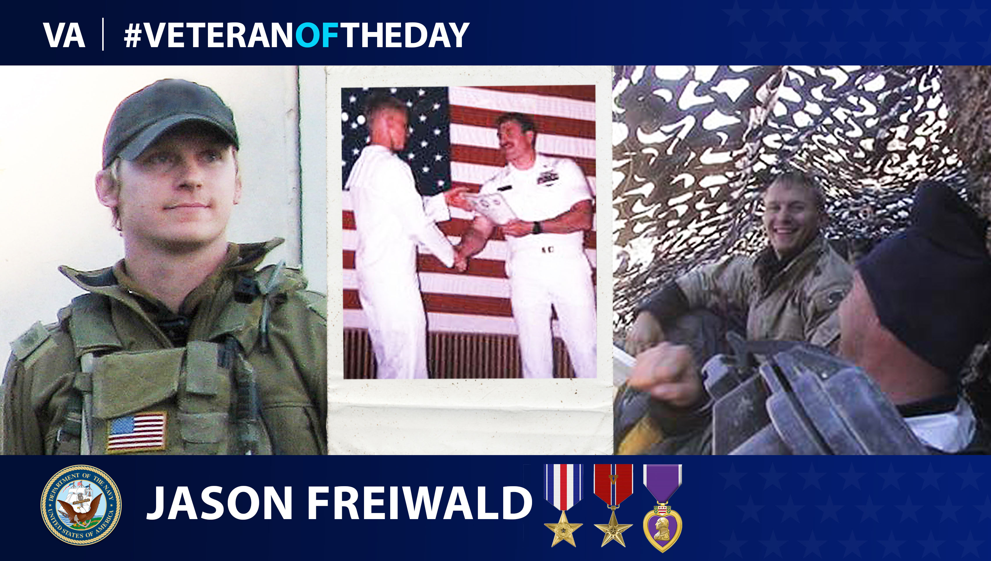 Navy Veteran Jason Freiwald is today's Veteran of the Day.