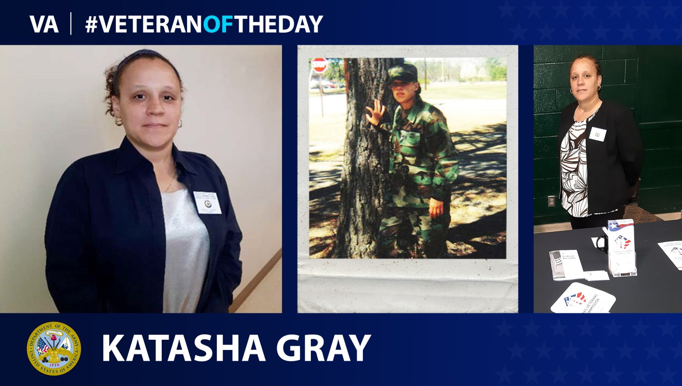 Army Veteran Katasha Gray is today's Veteran of the Day.
