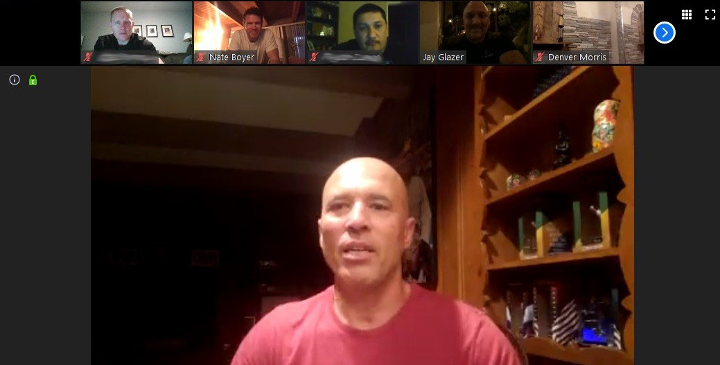 UFC legend Royce Gracie speaks during the April 15 Merging Vets and Players virtual session.