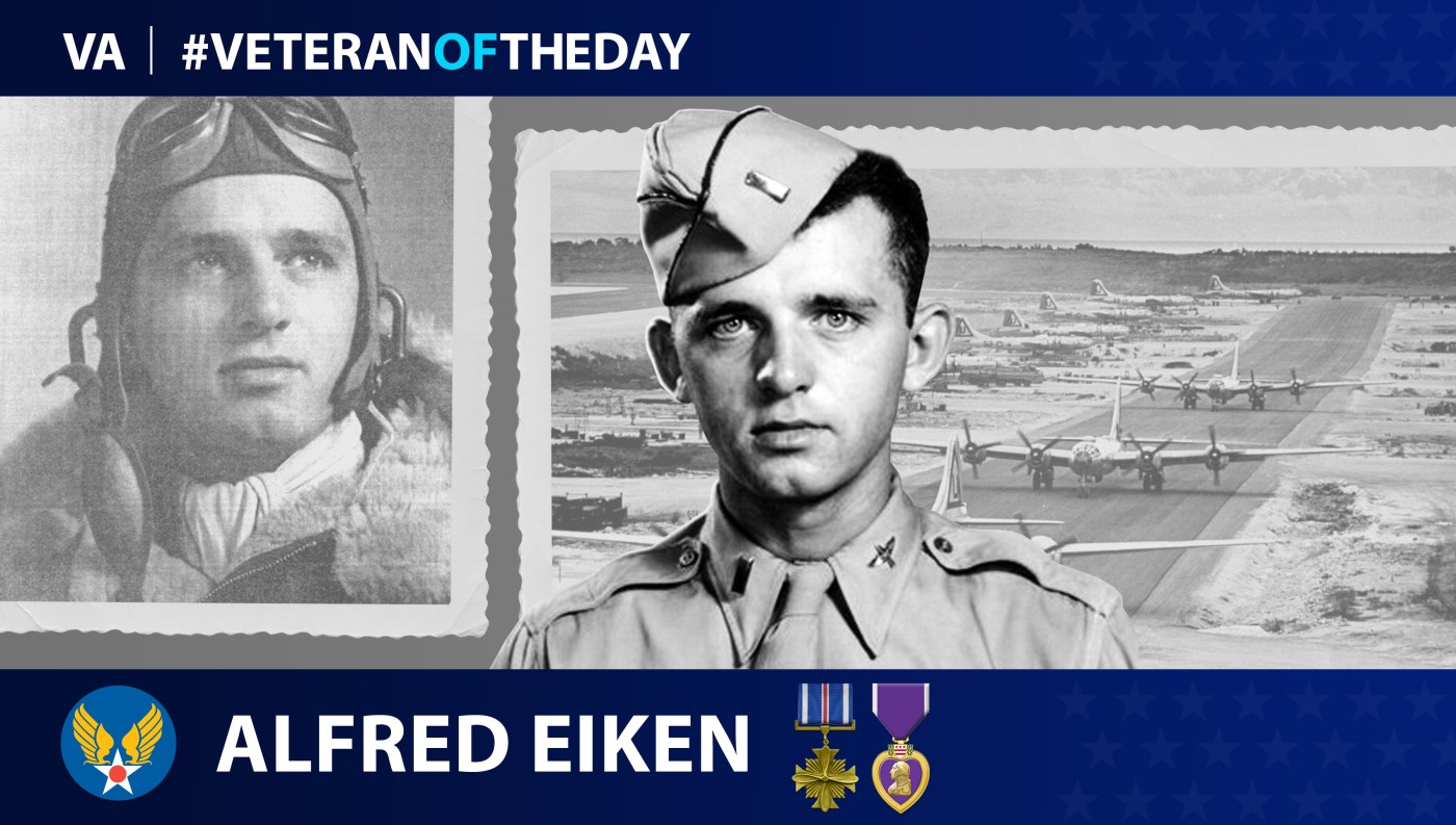 Army Air Forces Veteran Alfred Eiken is today's Veteran of the Day.