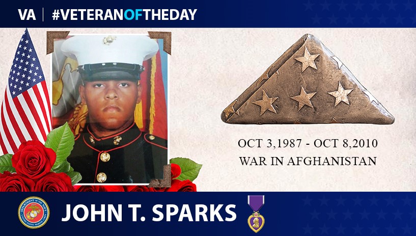 Marine Veteran John T. Sparks is today's Veteran of the Day.