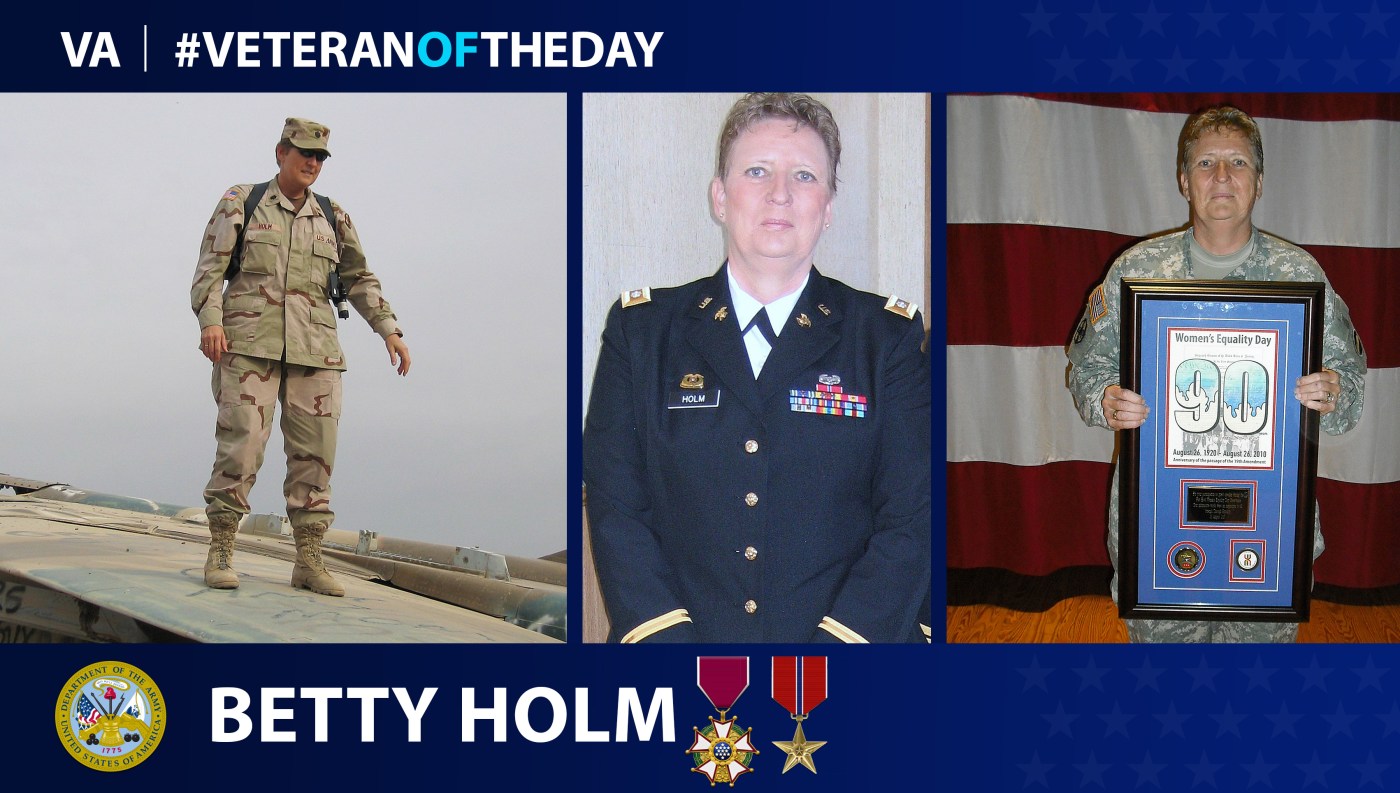 Army Veteran Betty Holm is today's Veteran of the Day.