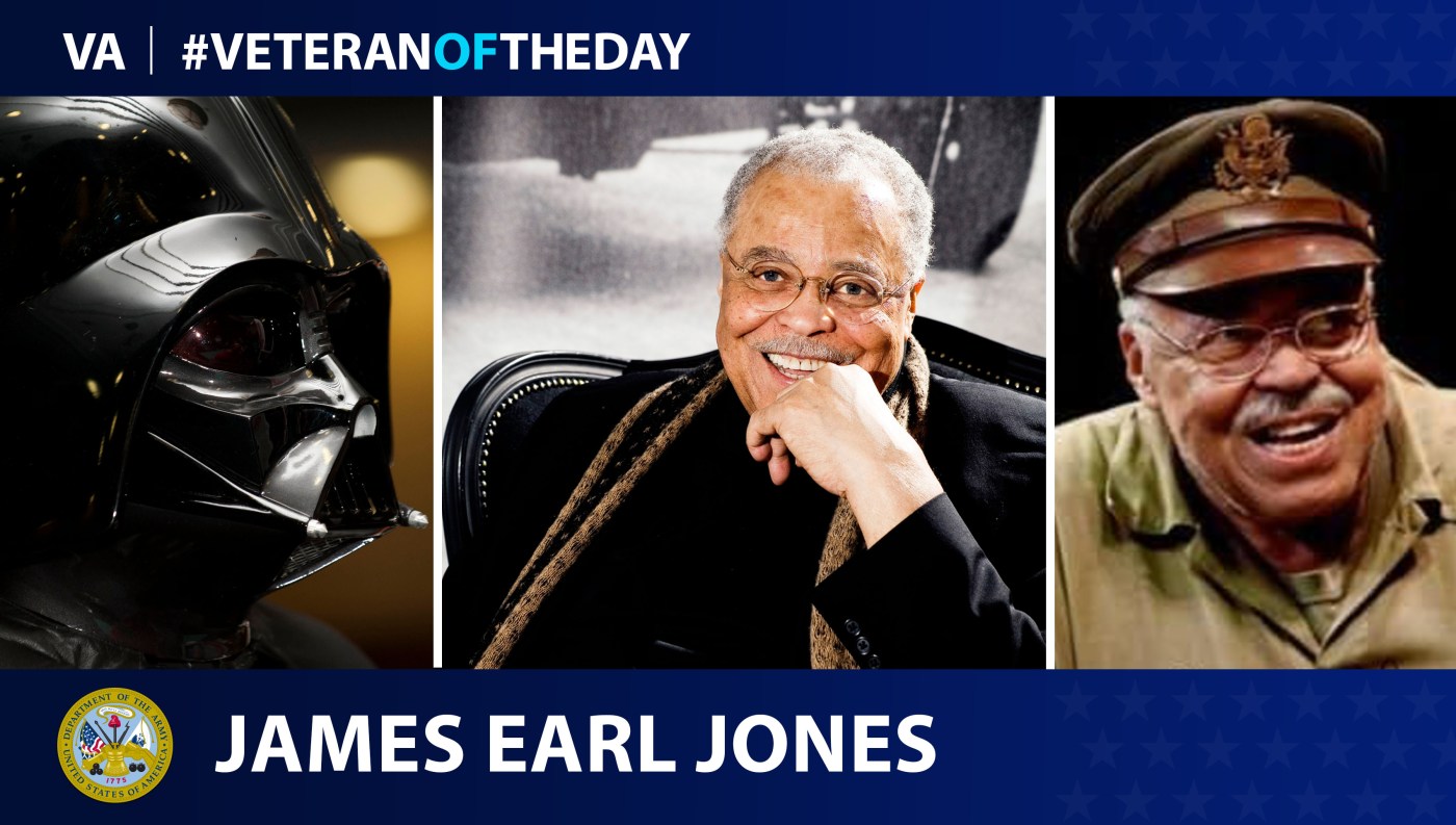 Army Veteran James Earl Jones is today's Veteran of the Day.