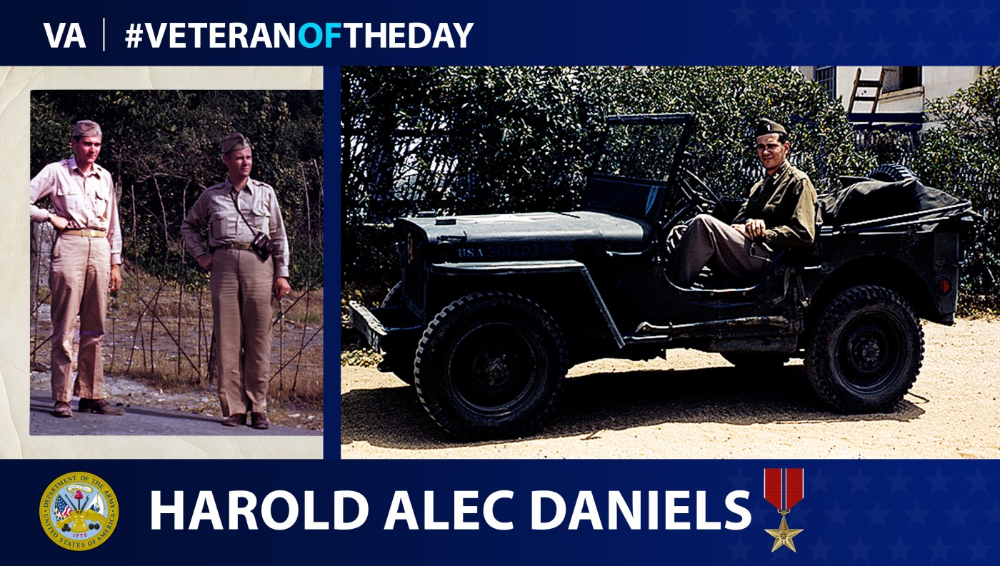 Army Veteran Harold Alec Daniels is today's Veteran of the Day.