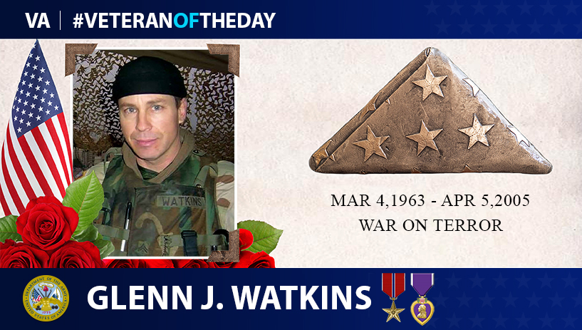 Army Veteran Glenn James Watkins is today's Veteran of the Day.