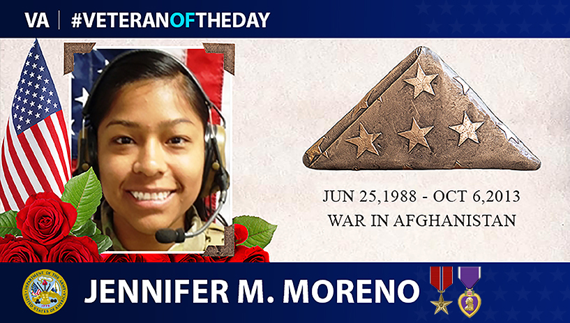 Army Veteran Jennifer Moreno is today's Veteran of the Day.