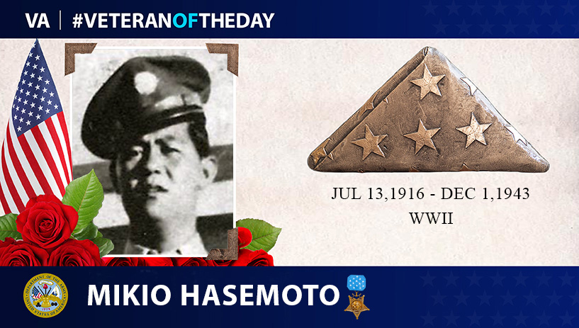 Army Veteran Mikio Hasemoto is today's Veteran of the Day.