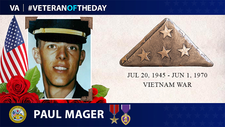 Army Veteran Paul Magers is today's Veteran of the Day.