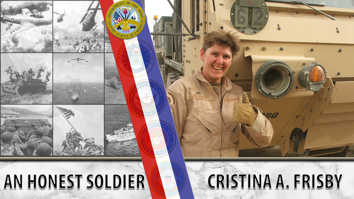 Christina Frisby served in Iraq with the California National Guard.