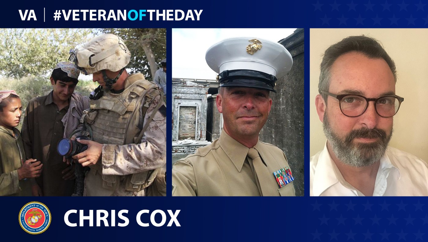 Marine Corps Veteran Chris Cox is today's Veteran of the Day.