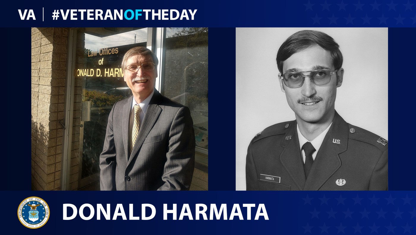Air Force Veteran Donald Harmata is today's Veteran of the Day.