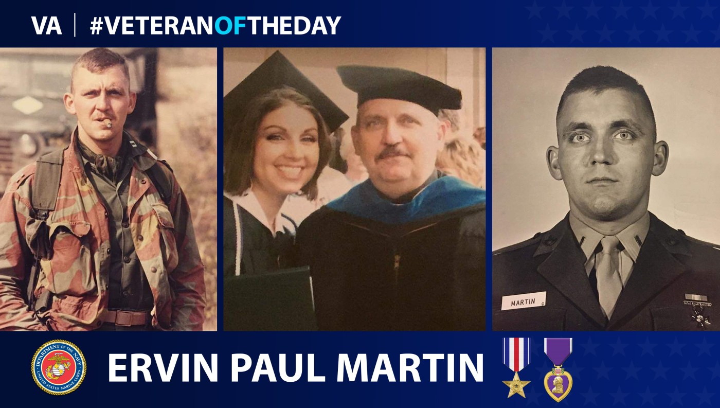Marine Corps Veteran Dr. Ervin Paul Martin is today's Veteran of the Day.