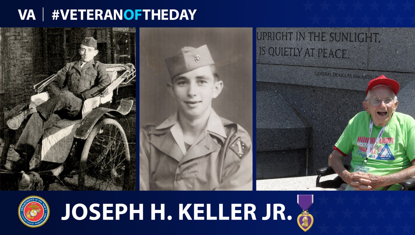 Marine Veteran Joseph H. Keller Jr. is today's Veteran of the Day.