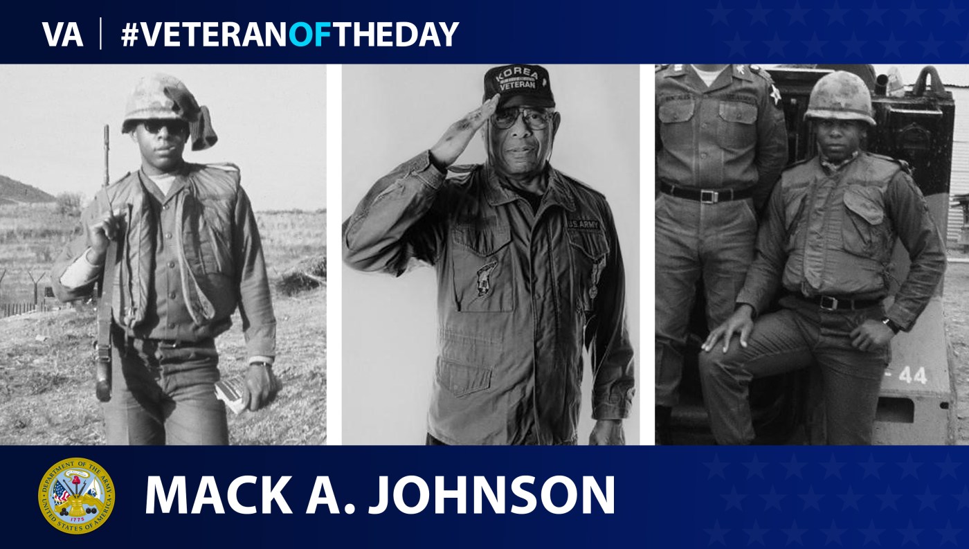 Army Veteran Mack Johnson is today's Veteran of the Day.