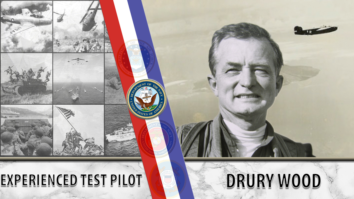 Test pilot Drury Wood