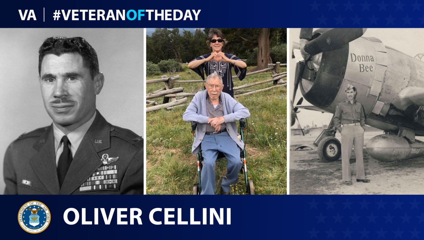 Air Force Veteran Oliver Cellini is today's Veteran of the Day.
