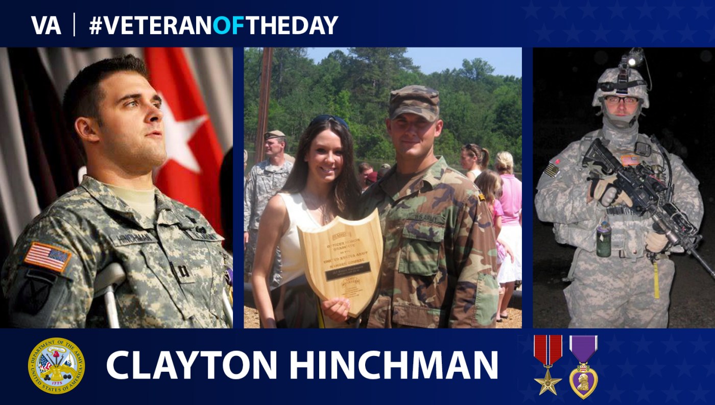 Army Veteran Clayton Hinchman is today's Veteran of the Day.
